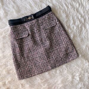 Top shop tweed mini skirt | high waisted woven skirt. Brand New| Limited Edition